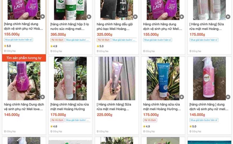 Products of Hoang Huong Pharmaceutical Joint Stock Company. Photo: Ha Le