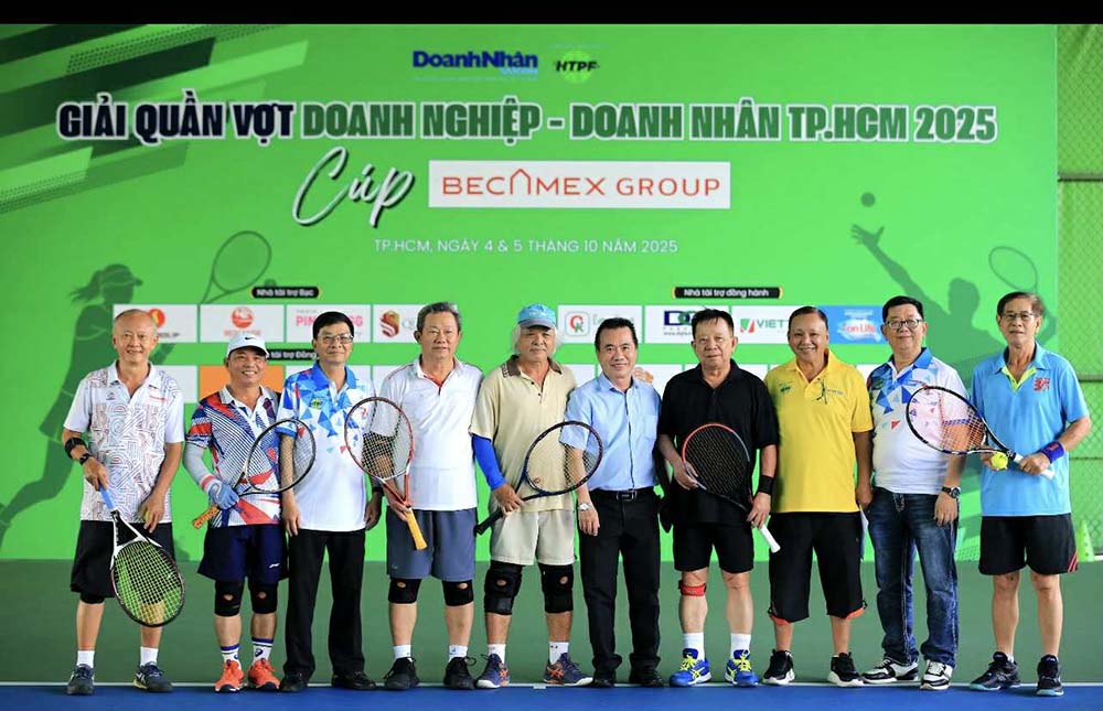 The 2025 Ho Chi Minh City Business - Business Tennis Tournament ended successfully. Photo: Kha Hoa