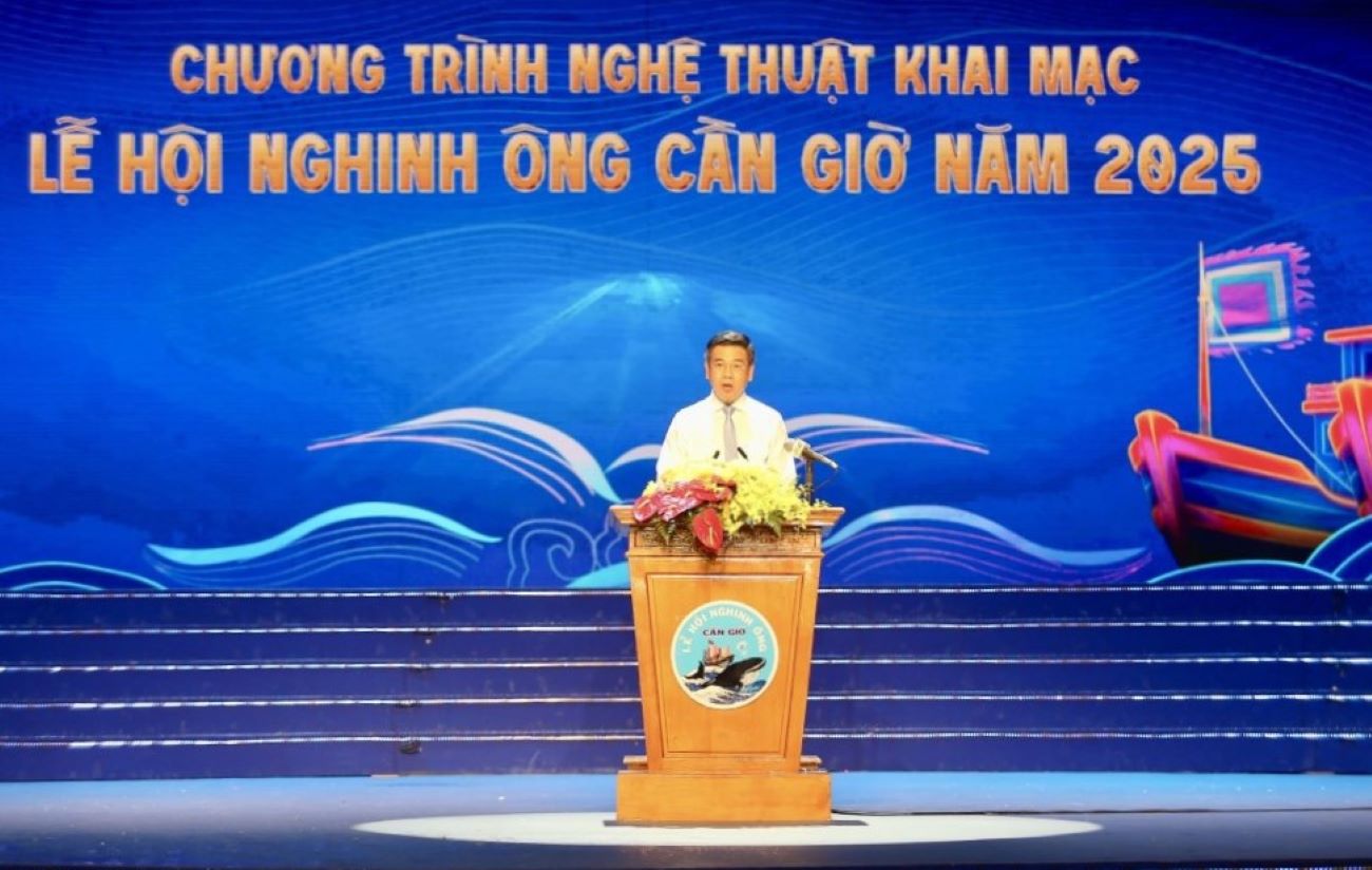 Ong Nguyen Van Dung - Pho Chu tich UBND TPHCM phat bieu tai chuong trinh. Anh: Anh Tu