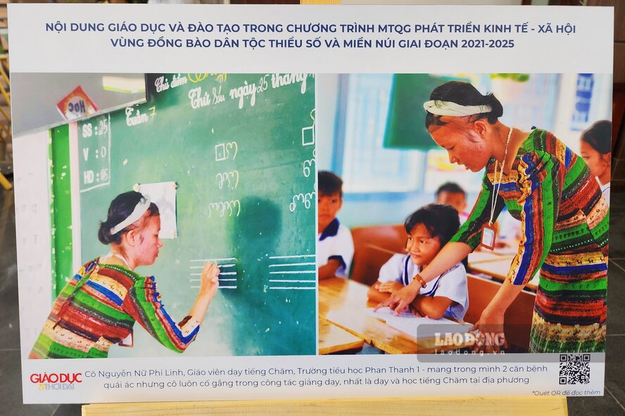 The program has gradually improved the quality of education and training in ethnic minority and mountainous areas. Photo: To Cong.