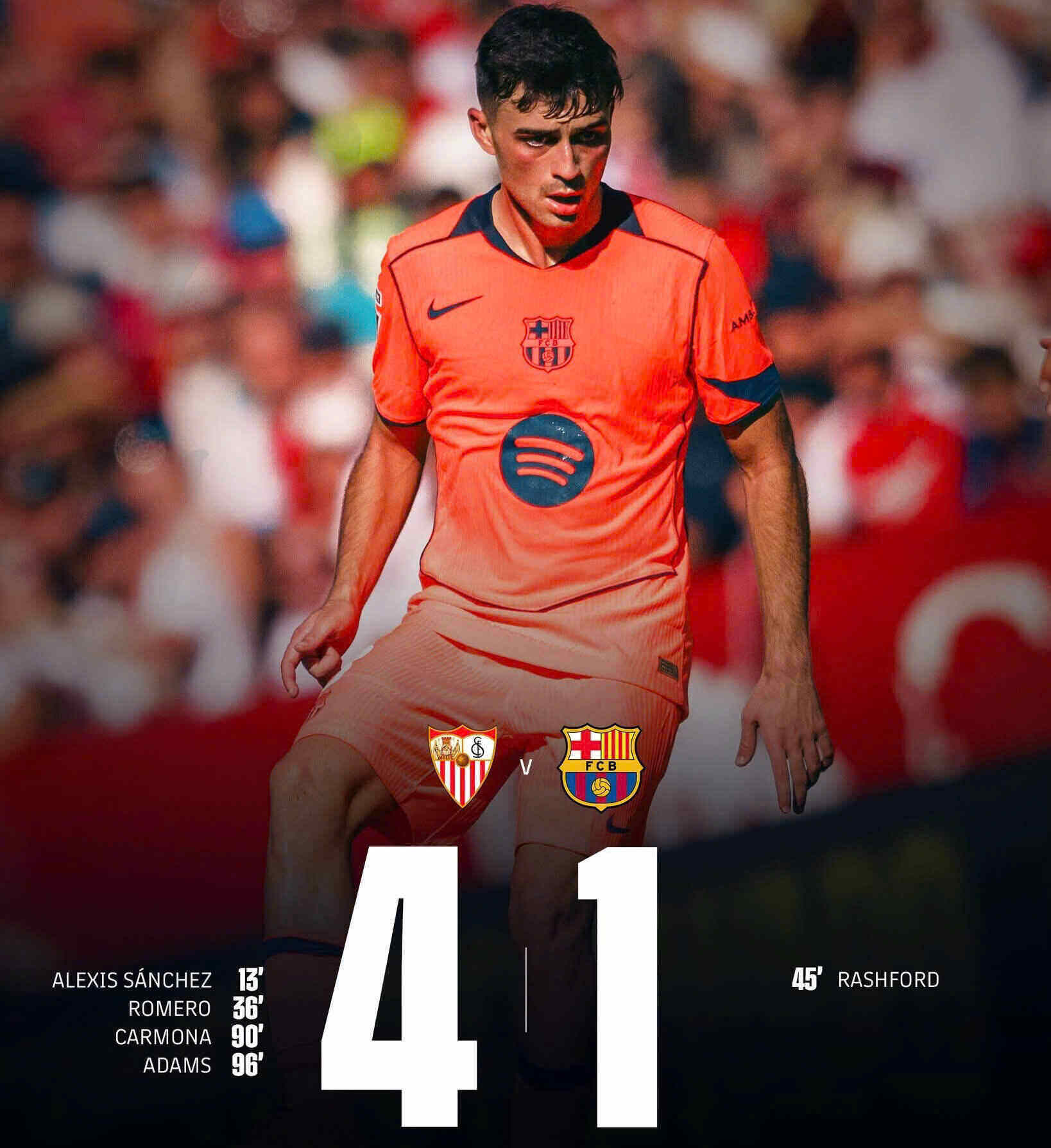 El Barcelona perdio vergonzosamente ante el Sevilla. Foto: FCB