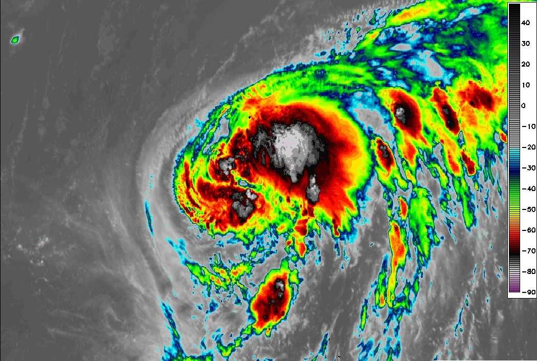 Typhoon Ha Long after Typhoon No. 11 may become a typhoon on October 6. Photo: Weathererds.org
