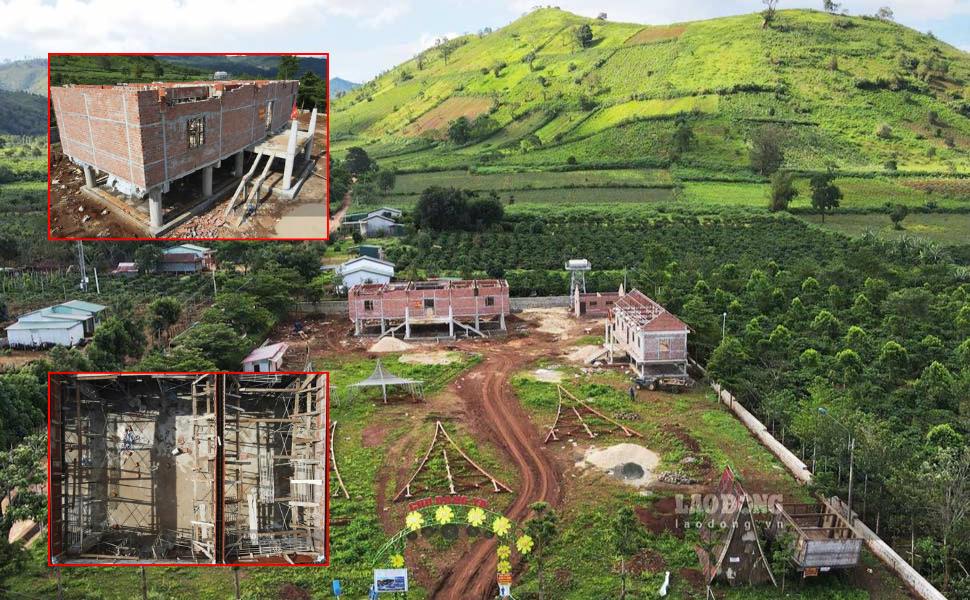 The Long Ho Project in Ia Gri village (Bien Ho commune, Gia Lai) was forced to be dismantled because the design was not in accordance with traditional regulations. Photo: Hoai Phuong