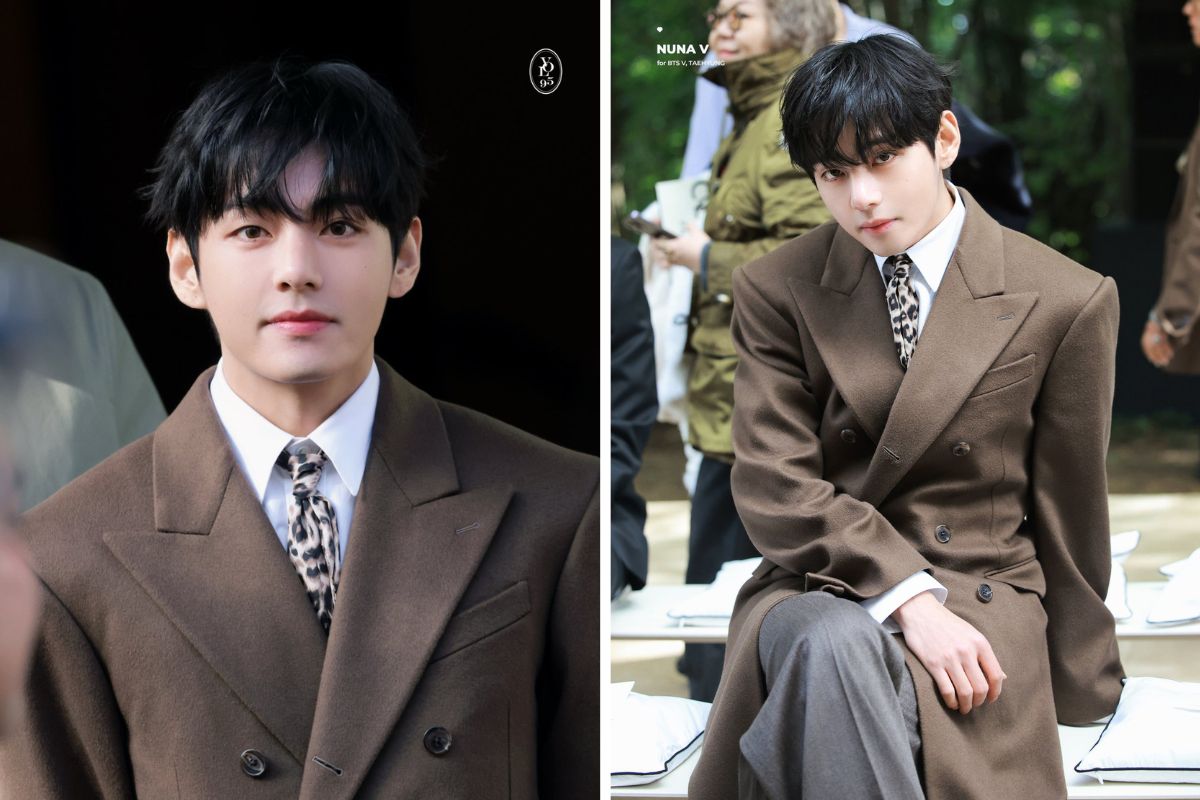 V (BTS) attended the Celine show. Photo: screenshot