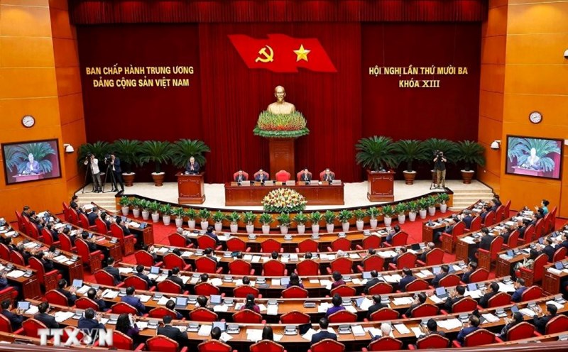 The 13th Conference of the 13th Party Central Committee opened at the Party Central Committee Headquarters on the morning of October 6. Photo: VNA