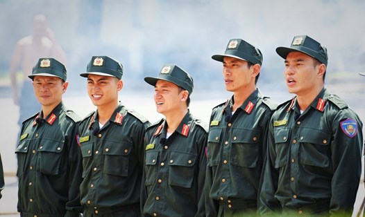 Các nghệ sĩ trong chương trình “Chiến sĩ quả cảm”. Ảnh: Nhà sản xuất.