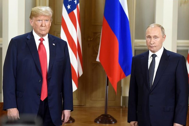 US President Donald Trump and Russian President Vladimir Putin at the 2018 Russia-US Summit in Helsinki (France). Photo: Xinhua