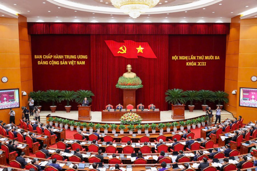 Tong Bi thu To Lam phat bieu khai mac Hoi nghi. Anh: Gia Han