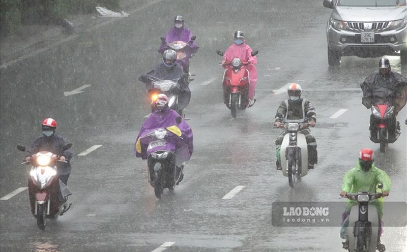 The North is forecast to have moderate rain, heavy rain, and some places with very heavy rain from now until the end of the night of October 7. Photo: To The