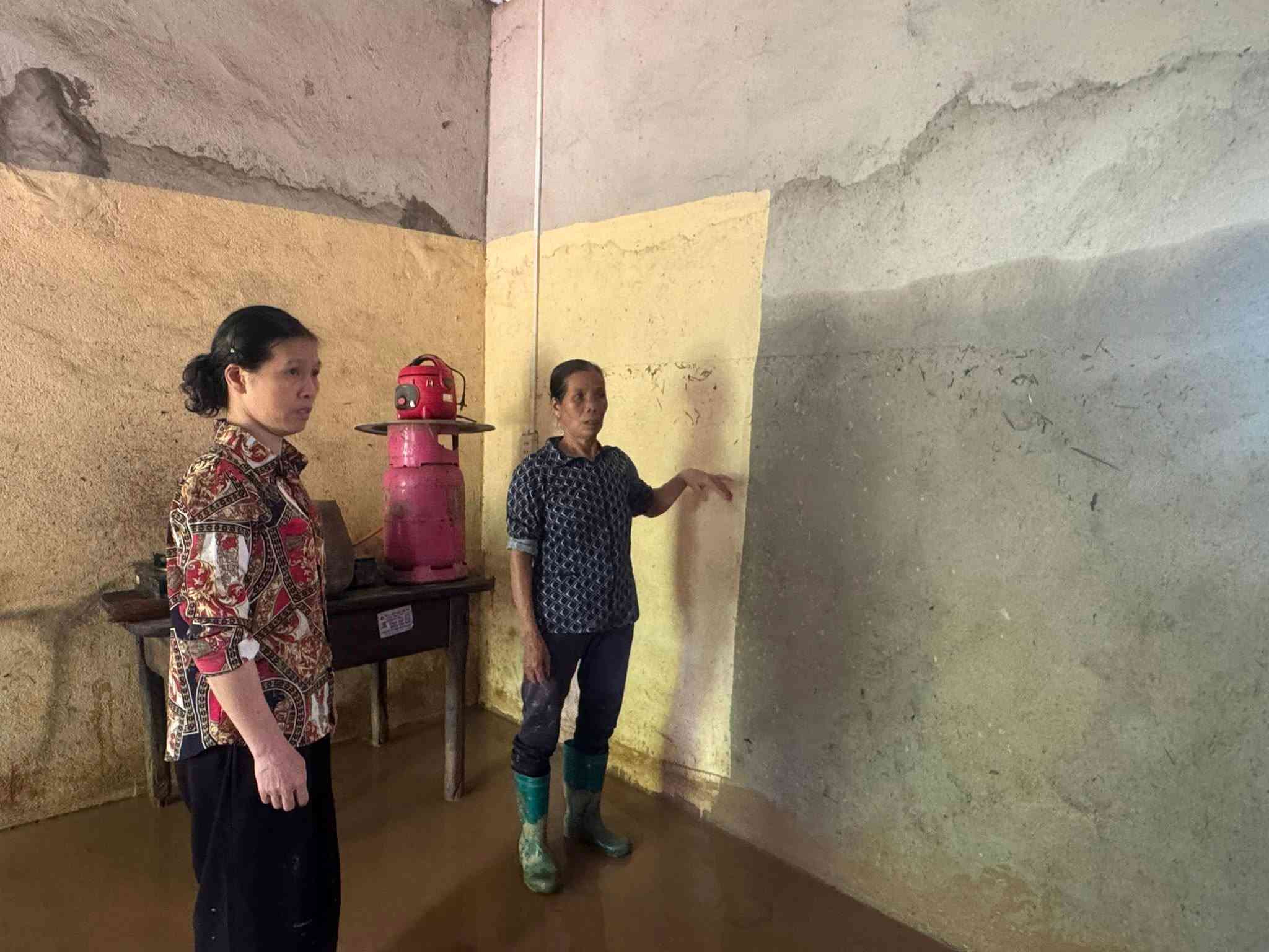 Hang tram ha hoa mau cua nguoi dan hu hai do lu. Anh: UBND xa Hoa An