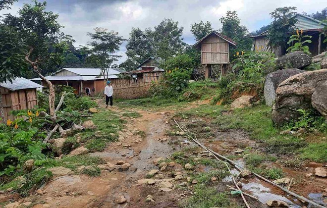 Nguoi dan nhieu xa o khu vuc phia Tay Quang Ngai cam nhan ro ret rung lac do dong dat. Anh: Thanh Tuan