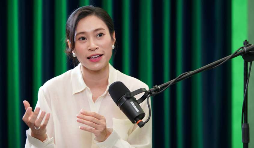 Ba Thieu Hoa chia se, dong tien chinh la dong mau nuoi song doanh nghiep. Anh: VPBank
