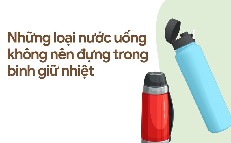 Acidic fruit juices such as oranges, lemons, etc. should not be kept in a thermal container for long. Graphic photo: Huong Son