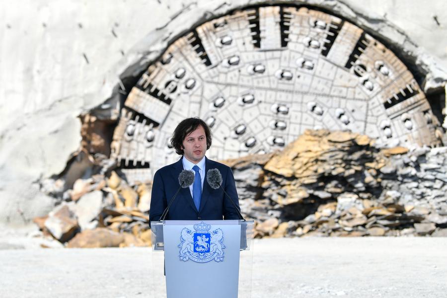 Gruzia Irakli Kobakhidze said the demonstrators intended to overthrow the legitimate government. Photo: Xinhua