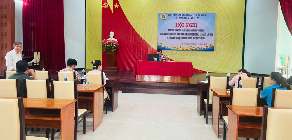 Le syndicat de la commune de Dai Loc a Da Nang organise la 2e reunion du Comite executif du syndicat. Photo : Syndicat de Dai Loc