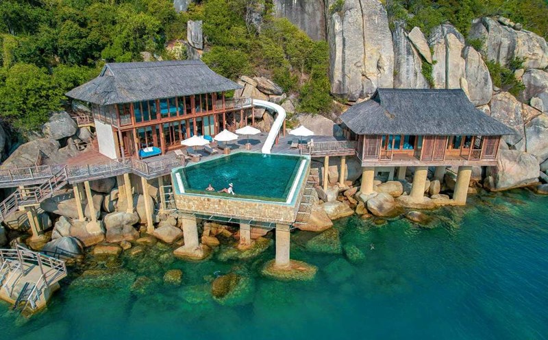 The ideal scenery of a resort in Khanh Hoa will be a survey destination for high-end Indian wedding organizers. Photo: Six Senses Ninh Van Bay