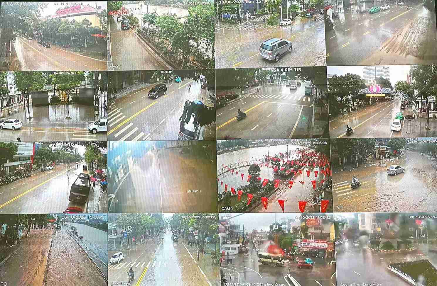 Thong qua he thong camera, Trung tam chi huy se thu thap nhieu thong tin nhanh, chinh xac hon. Anh: Cong an Cao Bang