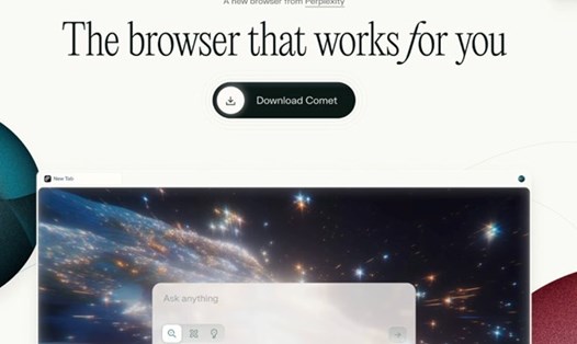 Trình duyệt AI Comet của Perplexity được kỳ vọng sẽ thay đổi cách con người làm việc, giúp doanh nghiệp tiết kiệm chi phí và tăng năng suất vượt trội. Ảnh: Quang Minh