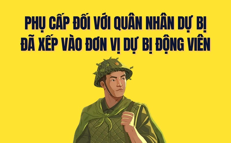 The allowance regulations for reserve soldiers have been classified as reserve units. Graphics: Tra My