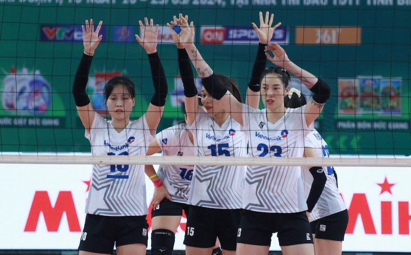 Vietinbank will meet Geleximco Hung Yen at the 2025 National Volleyball Championship. Photo: VFV