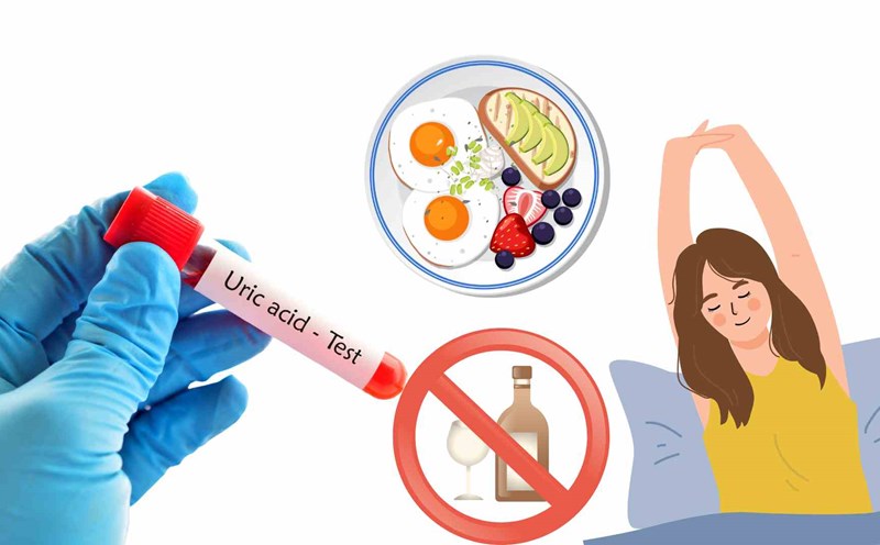 Gout patients should pay special attention to lowering uric acid. Graphics: Ha May