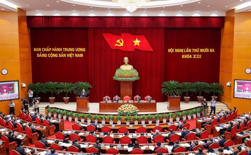 The 13th Conference of the 13th Party Central Committee, term XIII, took place from October 6-8, in Hanoi. Photo: Gia Han