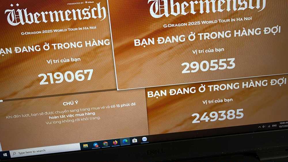 Hang tram nghin nguoi xep hang mua ve concert cua G-Dragon. Anh: Chi Long Vietnam Fanpage