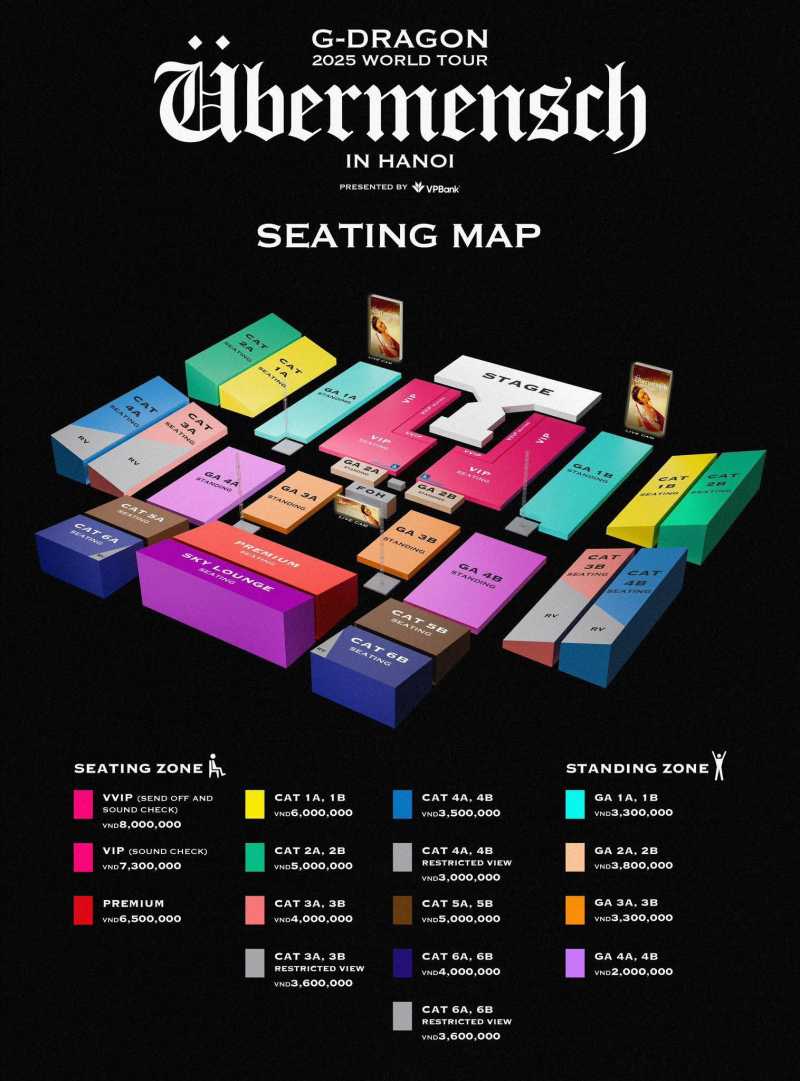 So do khan dai, gia ve concert cua G-Dragon. Anh: Ban to chuc
