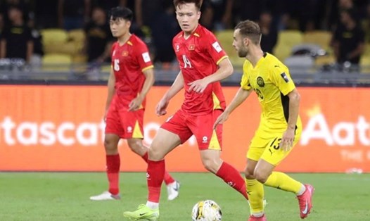 Tuyển Malaysia trong trận thắng Việt Nam tại vòng loại Asian Cup 2027. Ảnh: Tuấn Hữu