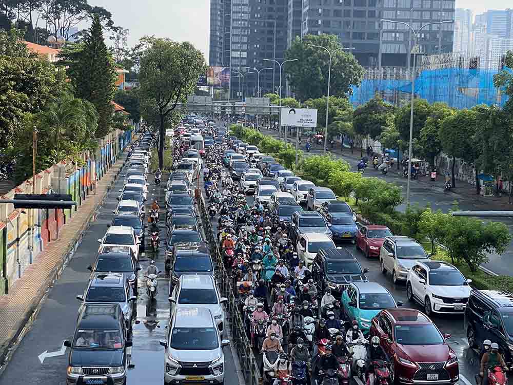 Nguyen Huu Canh通り(ホーチミン市)。写真:Anh Tu