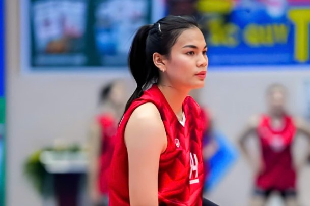 La atacante Vi Thi Nhu Quynh es una de las jugadoras nacionales esperadas con un alto rendimiento en la fase 2 del Campeonato Nacional de Voleibol 2025. Foto: Bong chuyen Viet Nam