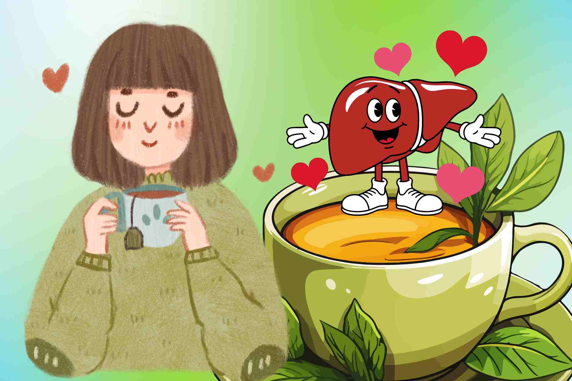 Gentle teas that help the liver rest at night