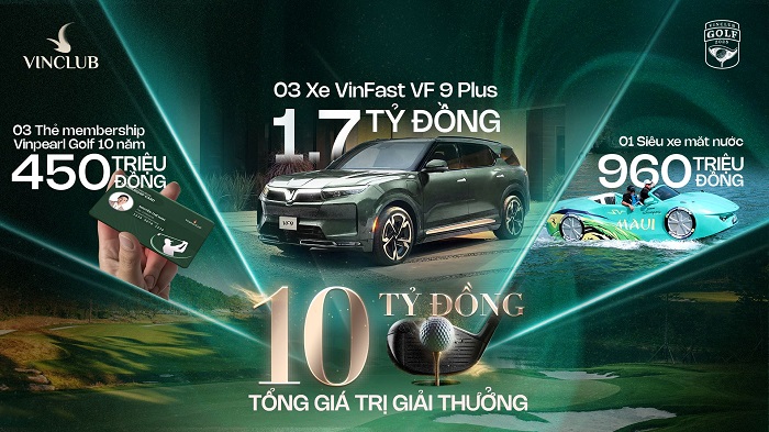 VinClub Golf 2025 - The Royal Moment co tong gia tri giai thuong len toi 10 ty dong