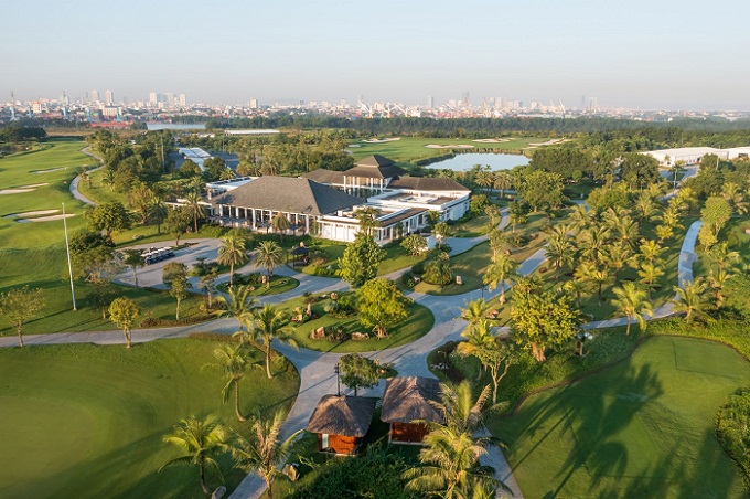 San Vinpearl Golf Hai Phong nhin tu tren cao 