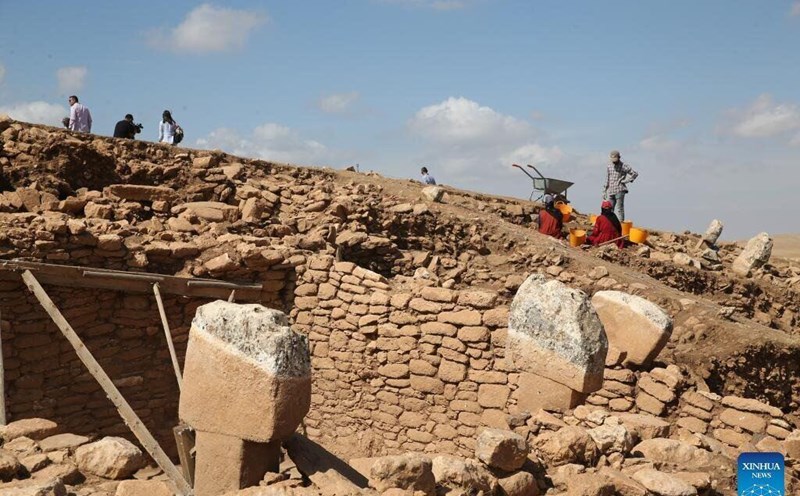 Archaeological excavation at Karahantepe site, southeastern Turkey, on October 6, 2025. Photo: Xinhua