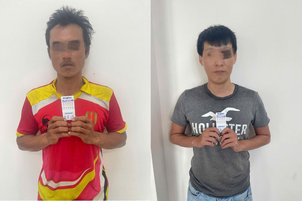 The two subjects Cuong (left) and Han. Photo: Da Nang City Police