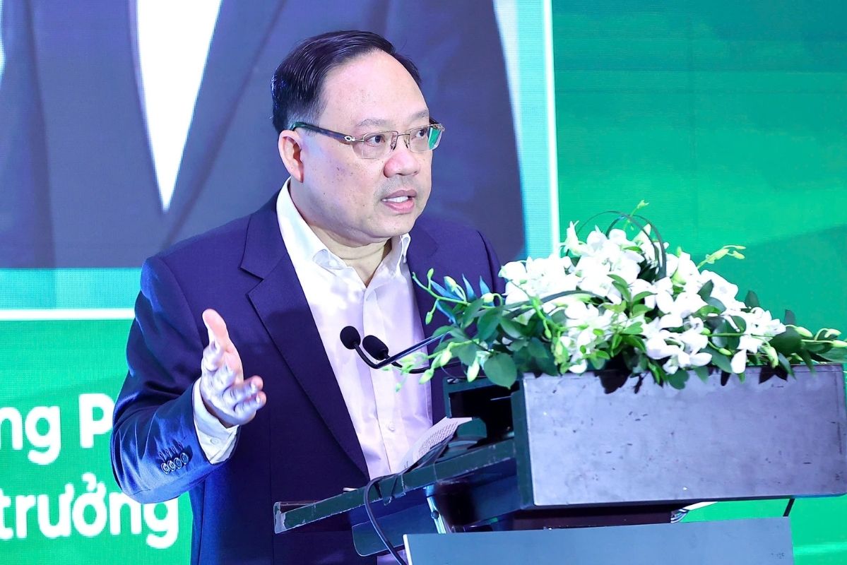 Ong Pham Anh Tuan - Vu truong Vu Thanh toan, Ngan hang Nha nuoc dua ra nhieu so lieu quan trong trong hanh trinh so hoa. Anh: BTC