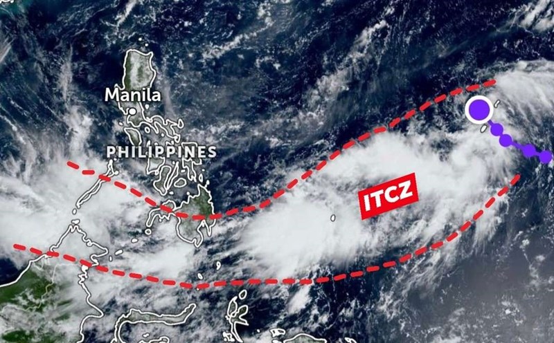 Tropical depression and the tropical convergence zone (ICTZ) affect the weather in the Philippines on October 7. Photo: PAGASA