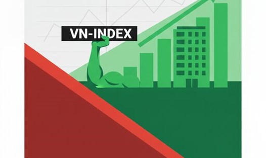 Thị trường chứng khoán tháng 9 phân hóa sâu sắc, nhóm cổ phiếu bất động sản là điểm sáng. Ảnh: AI