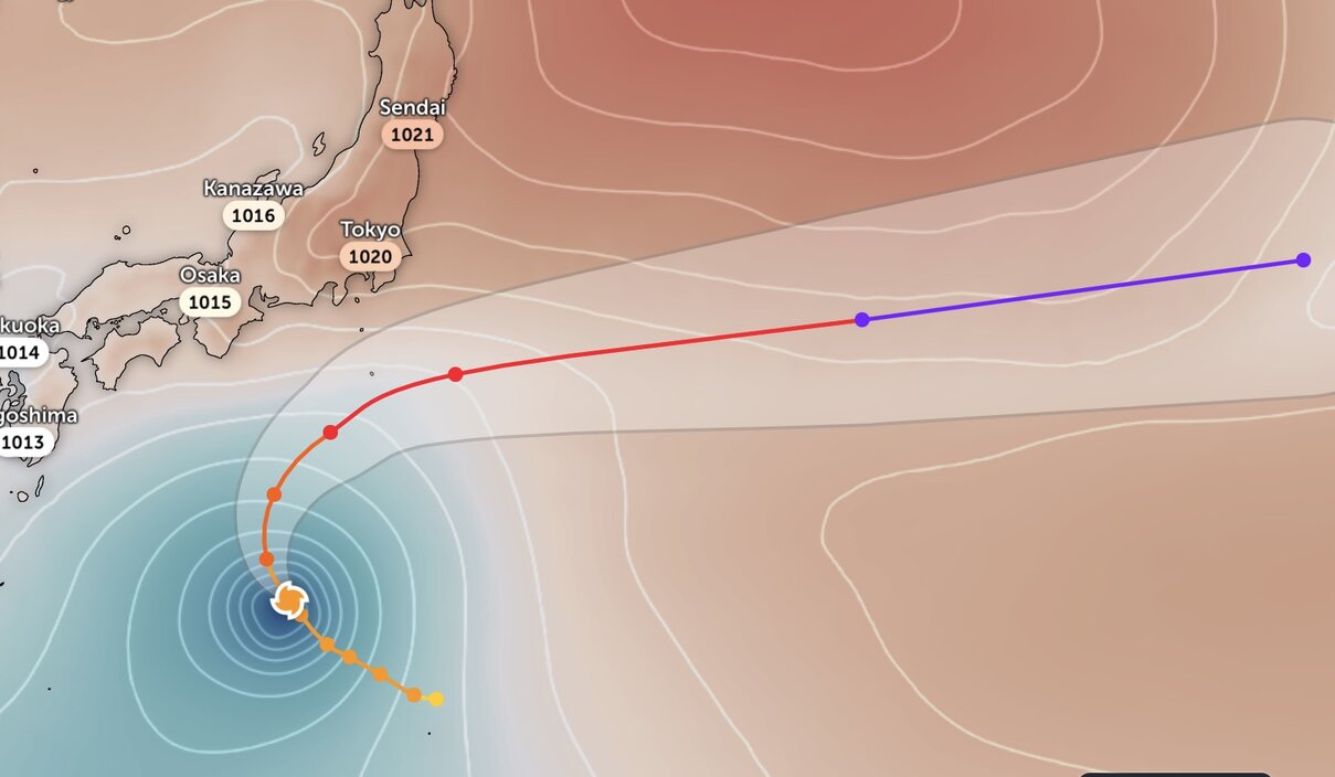 허리케인 하롱이 곧 슈퍼 태풍 등급에 도달합니다. 사진: Zoom Earth