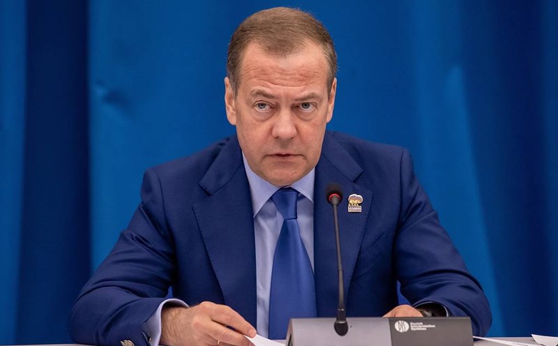 Deputy head of the Russian Security Council Dmitry Medvedev denied the accusations against Russia for involvement in UAVs entering Europe. Photo: TASS