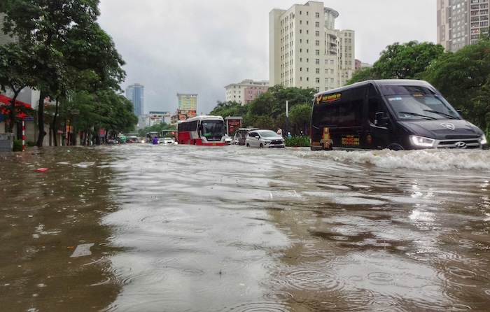 The circulation after storm No. 11 caused a particularly large flood in the northern provinces. Photo: To The