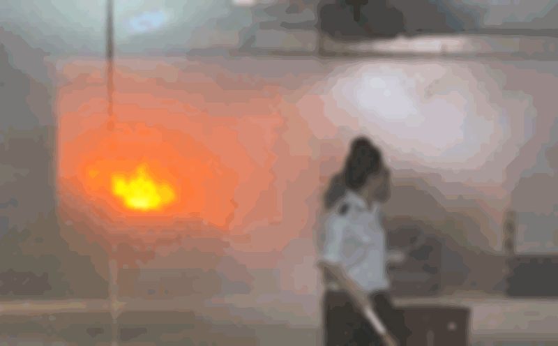 Scene of the fire in the basement at a shopping mall in Ho Chi Minh City