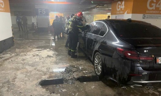 Hiện trường vụ cháy. Ảnh: Hoàng Chinh