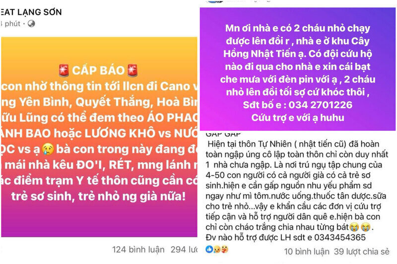 Nhung loi keu cuu vang khap coi mang dem mung 7, rang sang 8.10. Anh: Khanh Linh