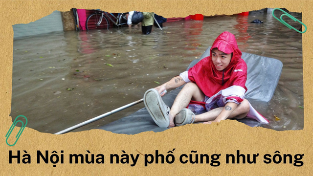 The parody of Hanoi was heavily flooded.