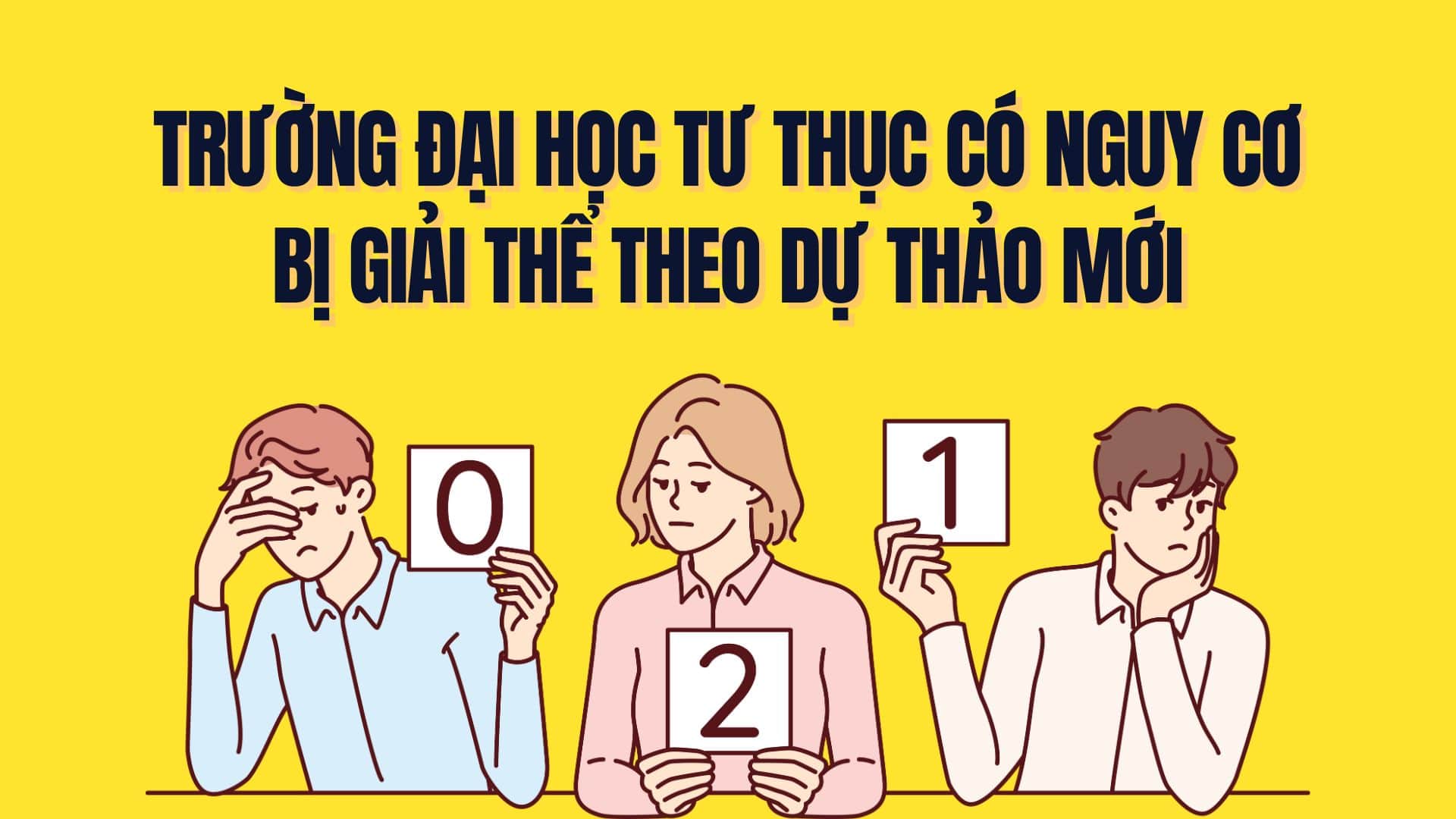 새로운 초안에 따라 사립대학교가 해체될 위험이 있는 경우. 그래픽: Tra My