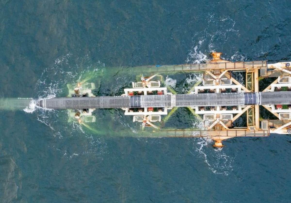 Nord Stream 2 pipeline under construction. Photo: Nord Stream 2