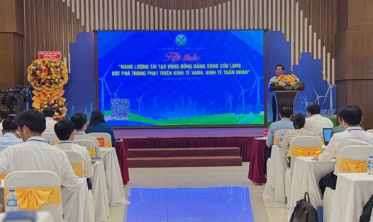 Hội thảo thảo luận các giải pháp phát triển năng lượng tái tạo và nâng cấp hạ tầng điện tại ĐBSCL. Ảnh: Hoàng Lộc