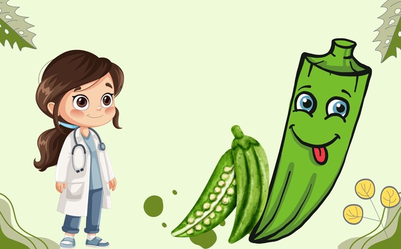 Okra is considered a food that effectively supports uric acid reduction thanks to its rich mucus content. Graphic photo: Huong Son